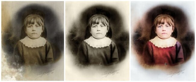 Restauration photo Beaumont - Photo ancienne colorisée